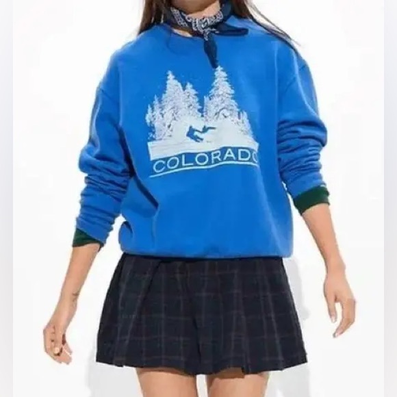 American Eagle Outfitters Tops - AE Super Soft Colorado Graphic Sweatshirt
